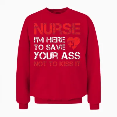 Funny Nurse Gift for Nurse Unisex Sweatshirt - Red