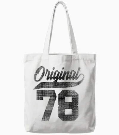 46th Birthday Original Men Women Vintage 1978 T-Shirt, White Tote Bags - White