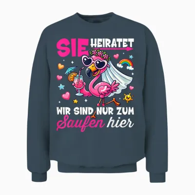 Stag Party Women's T-Shirt Hen Night Hen Party Women's T-Shirt, Black, S Unisex Sweatshirt - Dark Heather