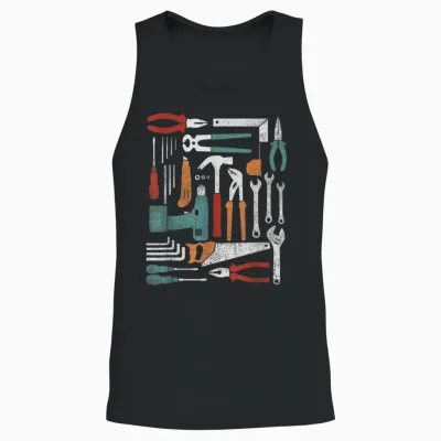 Handwerker Werkzeug Set Mechaniker Heimwerker Schrauber Unisex Tank Top - Black