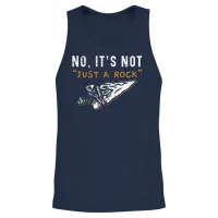 No It's Not Just a Rock Arrowhead Hunting Unisex Tank Top - Navy – 2