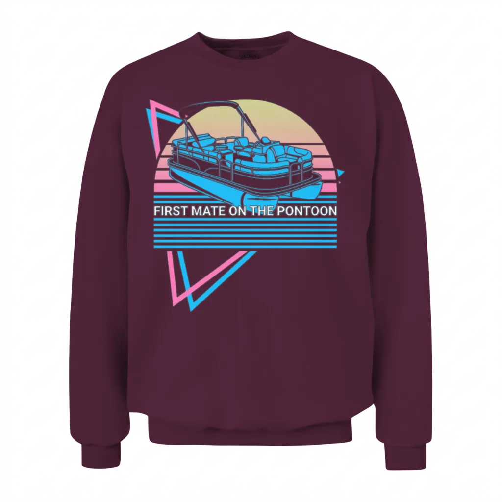 Boating Retro Unisex Sweatshirt - Maroon
