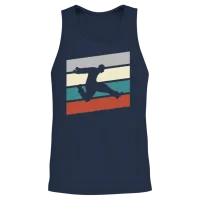 Parkour Retro Unisex Tank Top - Navy – 2