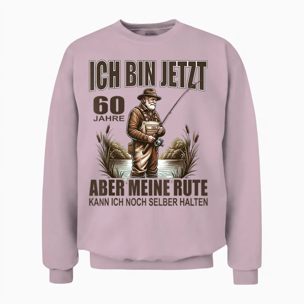Rentner Lustiger Anglerspruch Für 60. Geburtstag Angler Unisex Sweatshirt in Light Pink