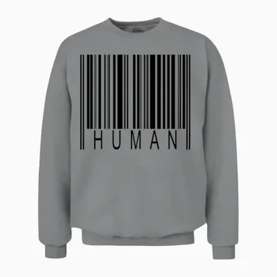 Human Barcode Unisex Sweatshirt - Sport Grey