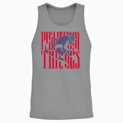 Persona 5 Joker Silhouette Phantom Thieves Logo Rpg Game Unisex Tank Top - Sport Grey