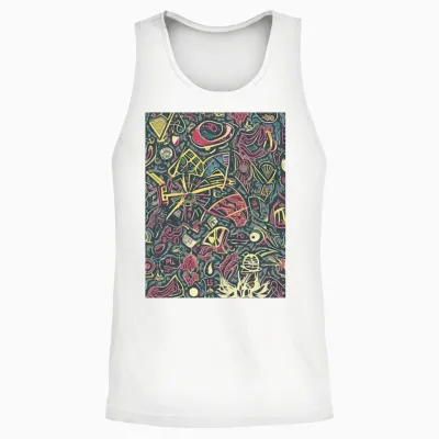 60s Retro Style Unisex Tank Top - White