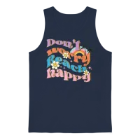 Retro Summer Sublimation — & Beach Gift Unisex Tank Top - Navy – 1