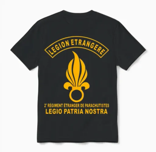 French Foreign Legion Unisex T-Shirt in Black