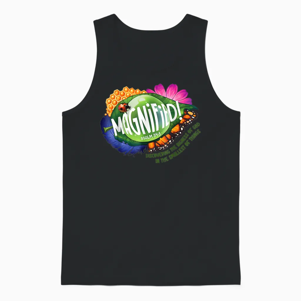 Vbs 2025 Magnified Smallest Insects Adventure Vbs Unisex Tank Top in Black