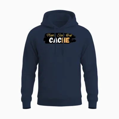 Please Clear Your Cache Unisex Hoodie - Navy