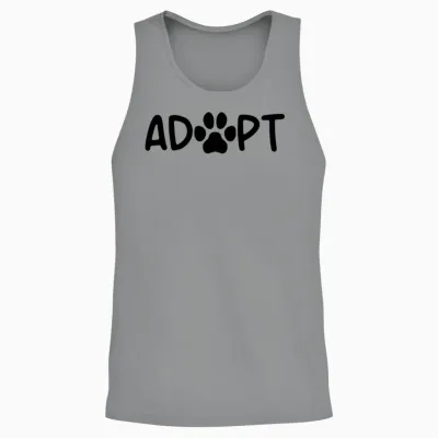 Adopt Dog Unisex Tank Top - Sport Grey