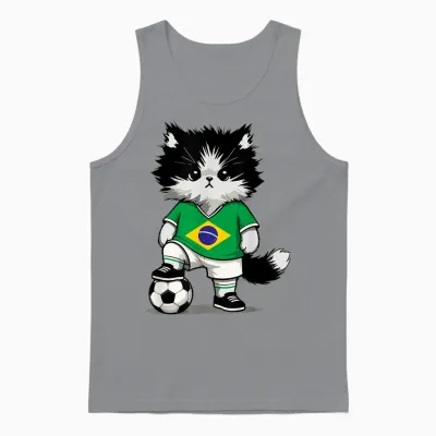 Brasilien Flagge Herren Damen Kinder Brasilien Unisex Tank Top - Sport Grey