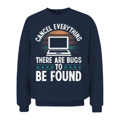 Quality Assurance Vintage Bugs Code Testing Qa Unisex Sweatshirt - Navy