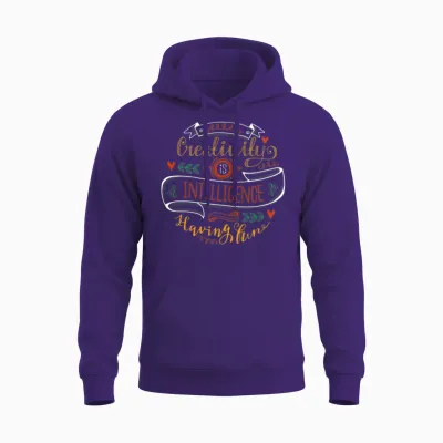 Creativity Intelligence Having Fun Unisex Hoodie - Purple
