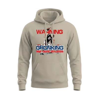 Warning Gronking May Cause Deflation Unisex Hoodie - Sand
