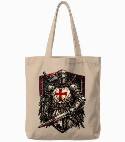 Chevalier Templier Chrétien Guerrier De Dieu Croisé Tote Bags - Natural