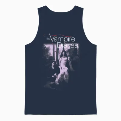 The Vampire Diaries Manche Longue Unisex Tank Top - Navy