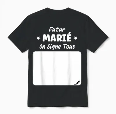 Evg Bachelor Party to Be Bride to Be Signed T-Shirt, Black Unisex T-Shirt - Black
