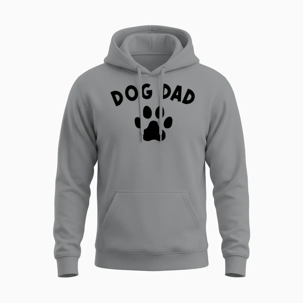 Dog Dad Unisex Hoodie in Sport Grey