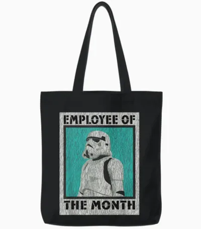 Star Wars Stormtrooper Employee of the Month Tote Bags - Black