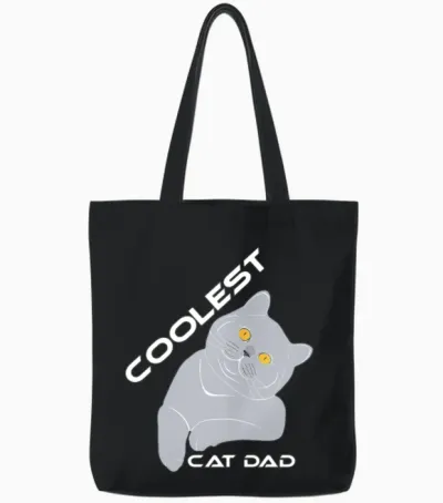 Funny Animals Tote Bags - Black
