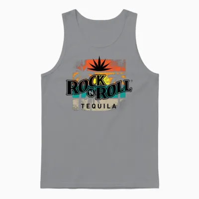 Rock N Roll Tequila Eighth Collection Unisex Tank Top - Sport Grey