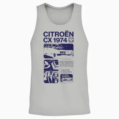 Citroën Cx 1974 Article Written Unisex Tank Top - Ash