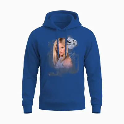 Buffy the Vampire Slayer Buffy Cemetery New Vignette T-Shirt, Black, S Unisex Hoodie - Royal