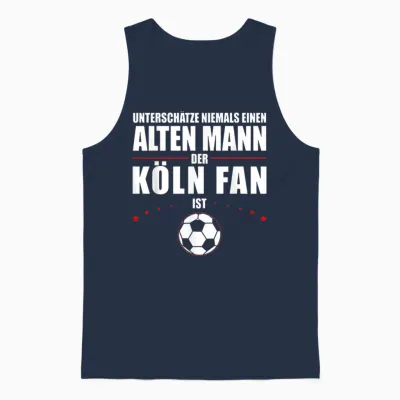 Köln Geschenk Ultras Kölle Cologne Südkurve Kölner Karneval Unisex Tank Top - Navy