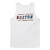 Boston Unisex Tank Top - White – 1