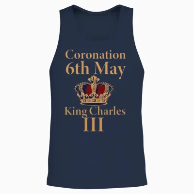 Coronation 6th May King Charles Iii Unisex Tank Top - Navy