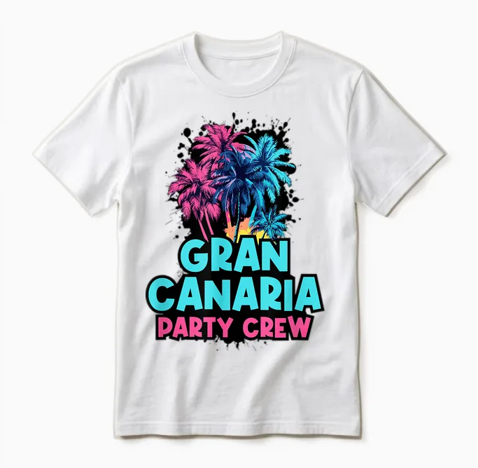 Urlaub Mit Der Partycrew Auf Gran Canaria Unisex T-Shirt in White