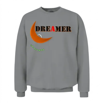 Dreamer New Men’s Fitted Poly/cotton Unisex Sweatshirt - Sport Grey