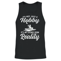 It's Not Just a Hobby Kayaking Men Women Unisex Tank Top - Black – 2