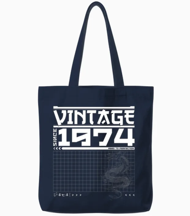 Samurai Spirit 1974 - 51st Dragon Legacy Tote Bags in Navy