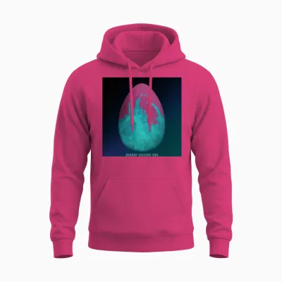 Dragon Unicorn Egg Album Cover Unisex Hoodie - Heliconia