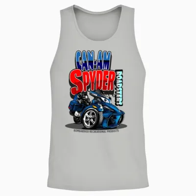 Can Am Spyder Roadsters Retro Logo Unisex Tank Top - Ash
