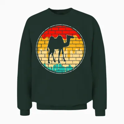 Camel Retro Unisex Sweatshirt - Forest