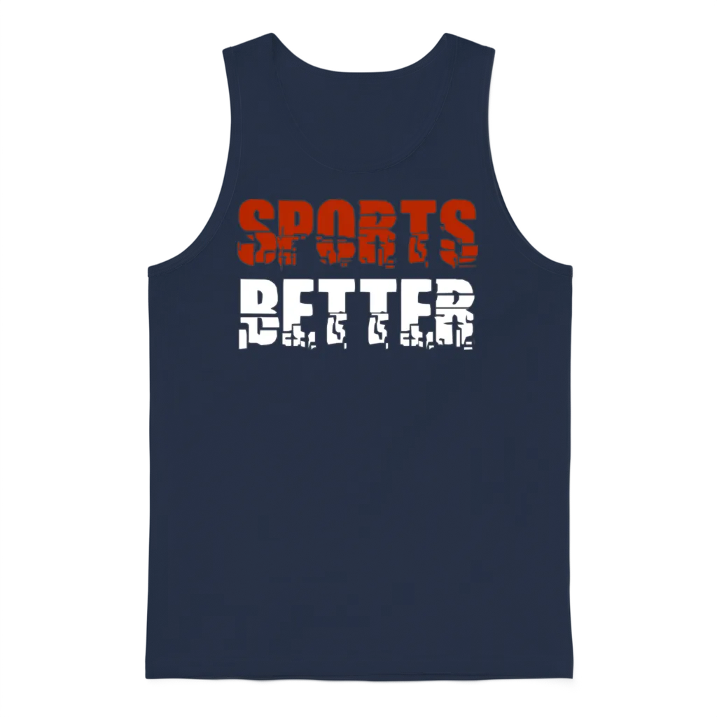 Sports Better Funny Horse Betting Derby Gambling Unisex Tank Top - Navy