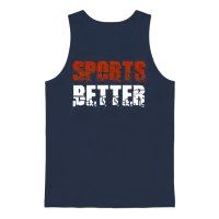 Sports Better Funny Horse Betting Derby Gambling Unisex Tank Top - Navy – 1
