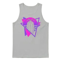 Isopods Retro Vaporwave Isopod Unisex Tank Top - Ash – 1