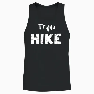Tryna Hike - Hiking Unisex Tank Top - Black