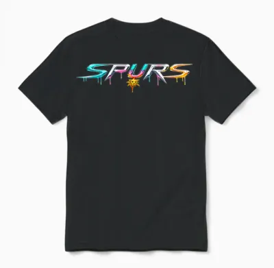 Retro Spurs Vintage Unisex T-Shirt - Black