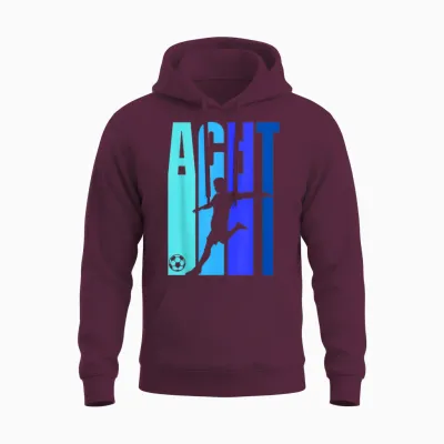 8th Birthday Boys Football Eighth Birthday T-Shirt, Black Unisex Hoodie - Maroon