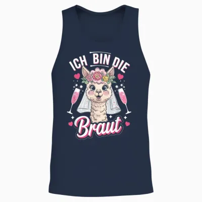 Ich Bin Die Braut - Jga Alpaca Alpaka Hochzeit Damen Unisex Tank Top - Navy