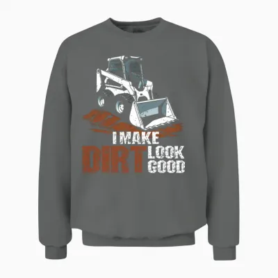 Skid Loader Skid Steer Operator Unisex Sweatshirt - Graphite Heather