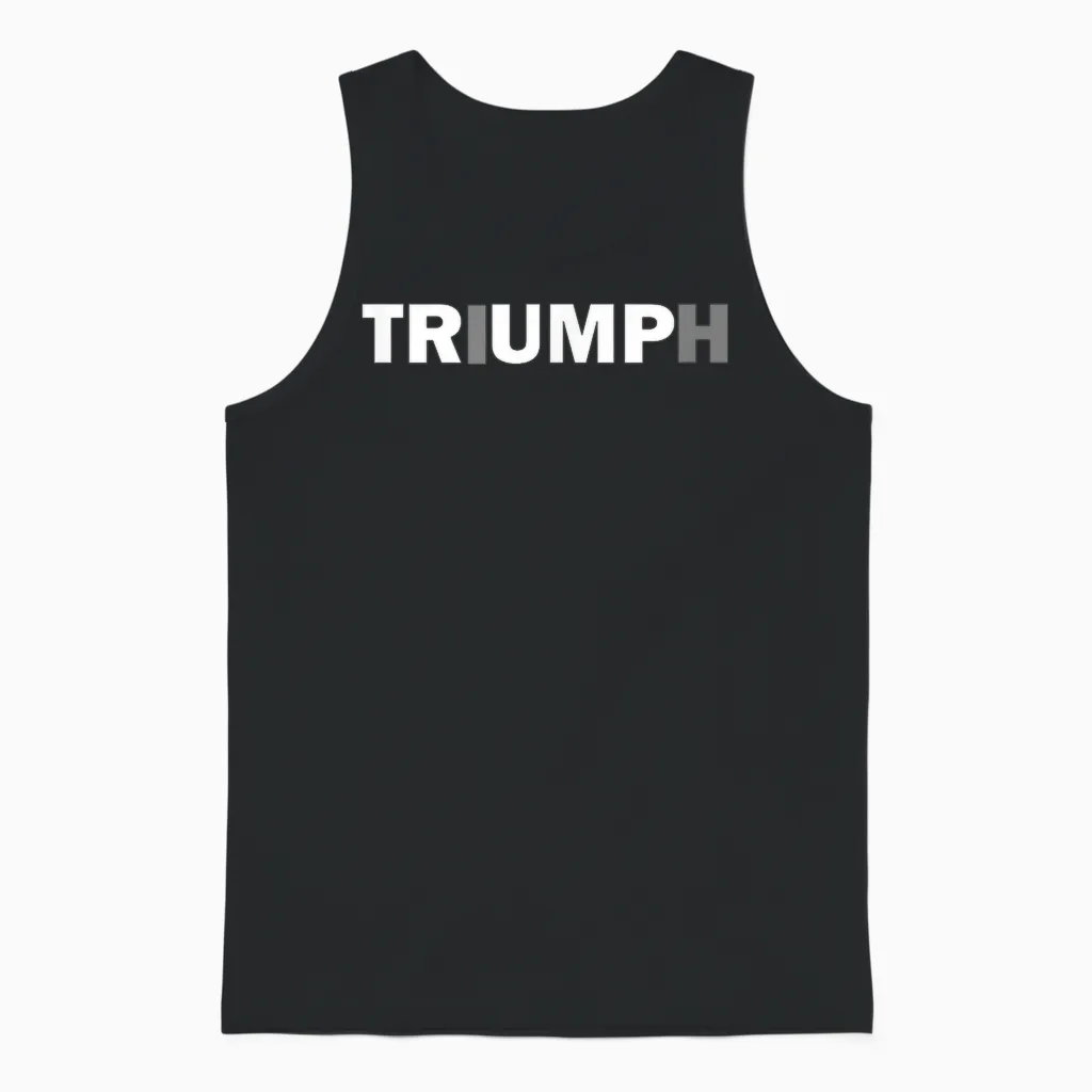 Trump Triumph T-Shirt Patriotisches Unisex Tank Top in Black