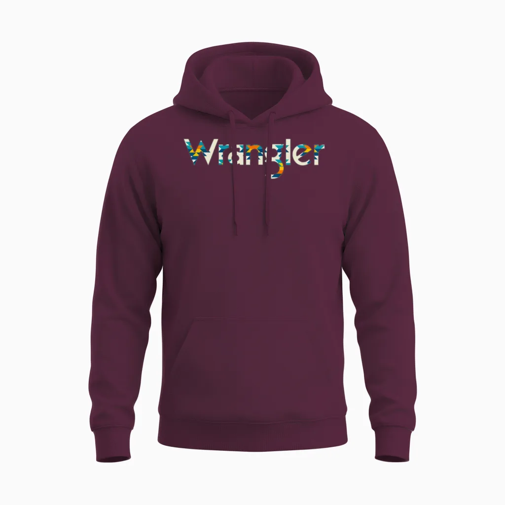 Vintage Cow Wrangler Western Cow Ull Cow Unisex Hoodie in Maroon