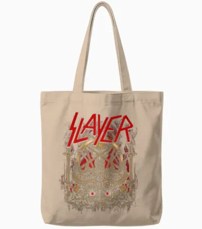 Slayer Demoniacal Opus Tote Bags - Natural